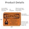 Signmission Carbon Dioxide Gas Discharge With Symbol OSHA Warning Sign, Aluminum, 24in W x 18in L, 2PK OS-2PACK-WS-A-1824-L-11997 - alternate 4